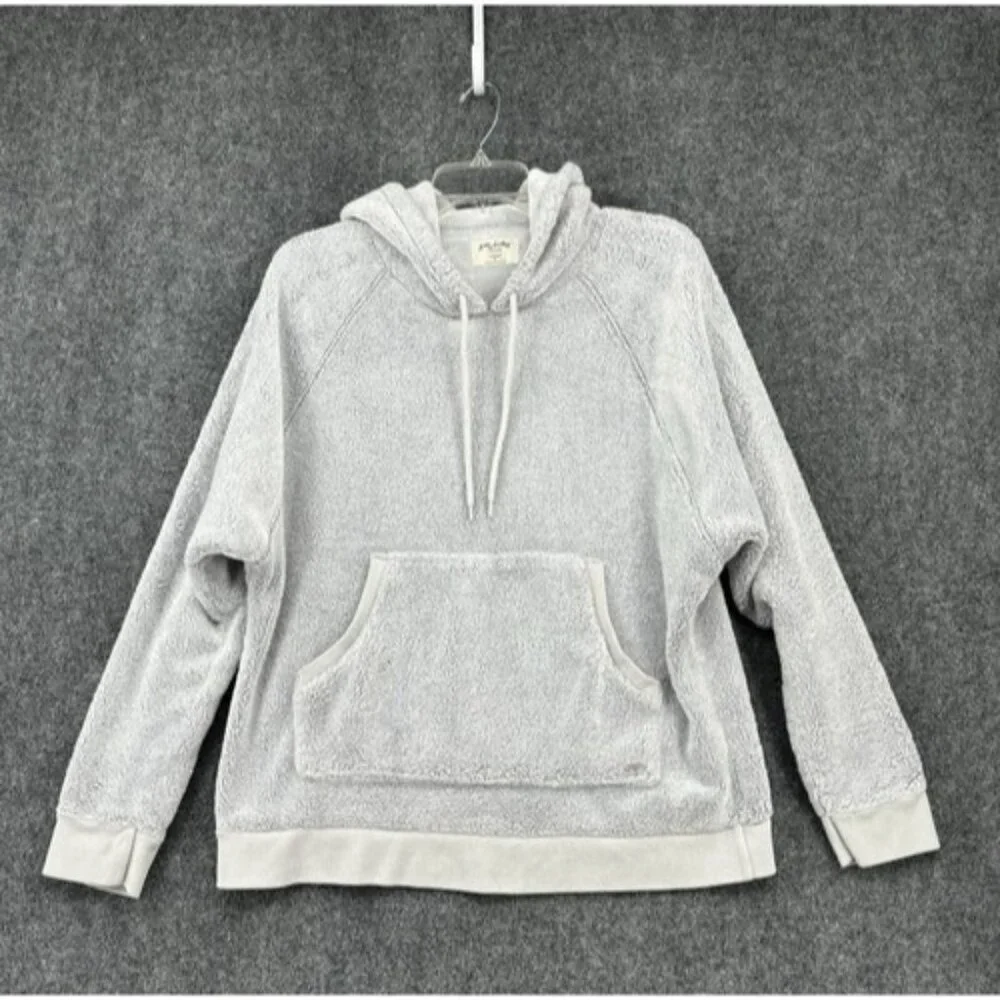 Gilly Hicks By Hollister Lounge Hoodie Sweatshirt Light Grey Size L Large - Picture 1 of 11